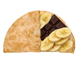 Чебурек з бананом та нутелою