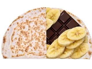 Янтик з бананом та нутелою