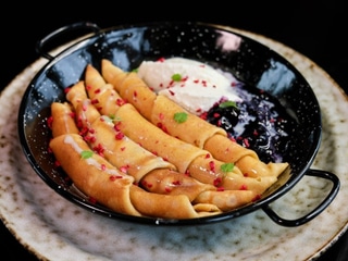 Солодкі млинці з маскарпоне