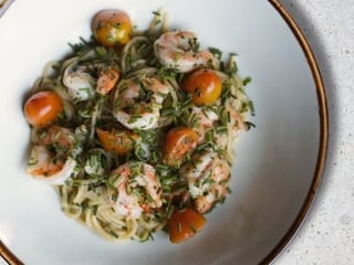 Aglio Olio con Gamberi 