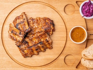 Bravčové rebrá Alfa Horčica-med