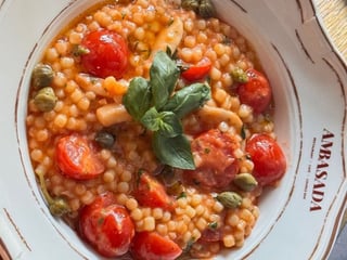 Паста фрегола з кальмарами