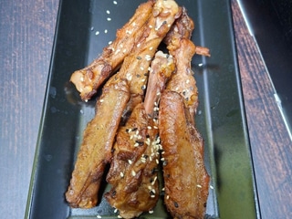 Крильця качині смажені