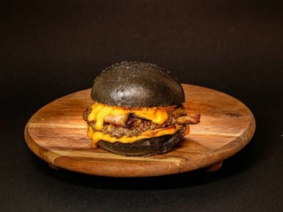 Cheddar Blackout Burger