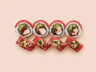 Akami Ebi Roll
