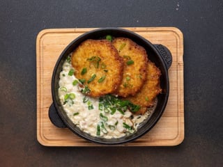 Кремзлики з білими грибами