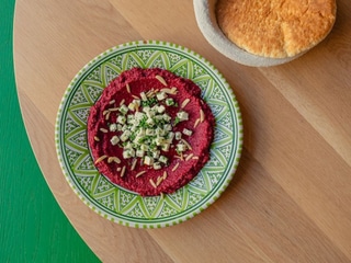 Cviklový Moutabal & Feta