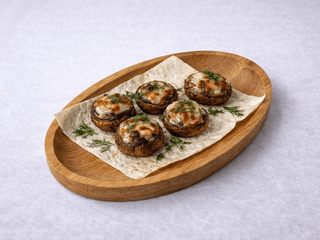 Печериці на мангалі