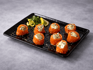 Рулети з лосося з рікотою