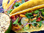 Taco s hovězím masem menu