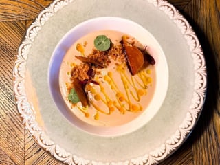 Крем суп з  каштанів та пастернаку  