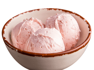 Helado de fresa