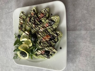 Шпинатний млинець