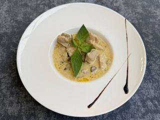 Індичка з білими грибами