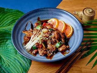 Kurczak w sosie teriyaki z warzywami