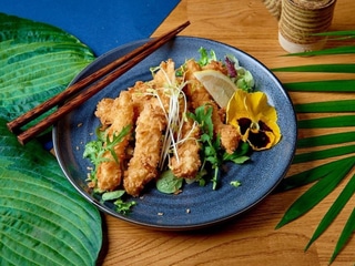 Kalmary w panko z imbirowym aioli