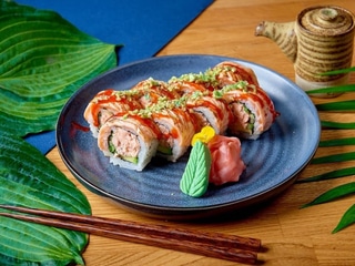Grilled sake chilli roll