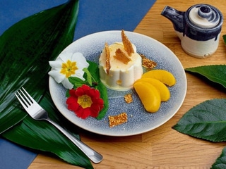 Panna cotta z syropem cytrusowym i domowym sezamkiem