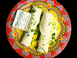 Люля з курочки в лаваші з соусом мацоні