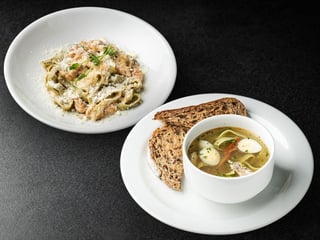 Понеділок🍲Бульйон + Паста