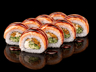 SALMON COOKED ROLL🔝
