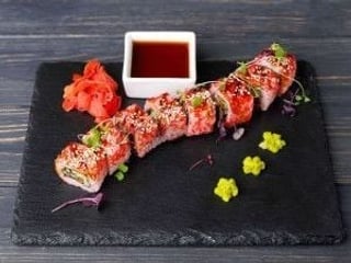 Каліфорнія вугор, масаго (норі, рис, вугор, ікра мас., авок., огір.)