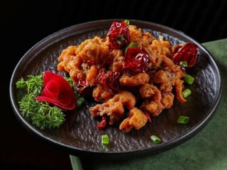 F3. Курка смажена з перцем