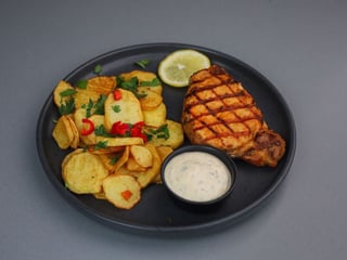 Стейк BBQ з картоплею