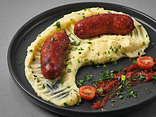 Пюре з ковбасками гриль