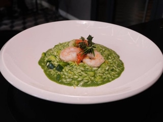 Зелений Ризото з цукіні та креветками | Green Risotto with Zucchini and Shrimp