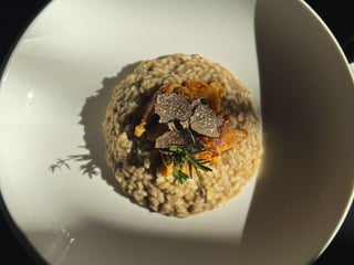 Ризото з білими грибами та чорним трюфелем | Risotto with porcini mushrooms and black truffle