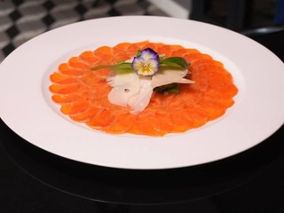 Карпаччо з лосося зі спаржею та пармезаном| Salmon carpaccio with asparagus and parmesan