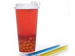 Bubble tea пітахая з кульками манго