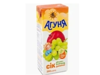 Сік Агуня 0.2 мл-Яблуко-виноград