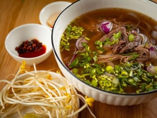 Pho Bo with beef (Standard portion)