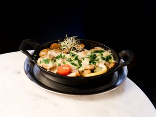 Hähnchenpfanne mit Käse und Pilzen 🧀