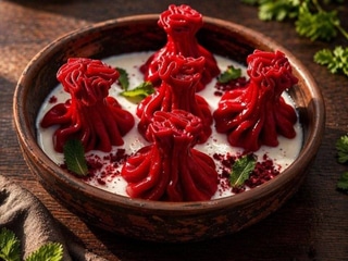 Хінкалі з вишнею