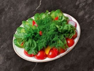 Assorted Fresh Vegetables and Herbs