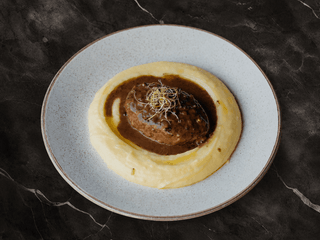 Gori Patty with Pepper Sauce & Mashed Potatoes