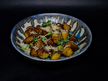 Картопля з часниковим соусом