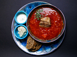 Борщ з ребром
