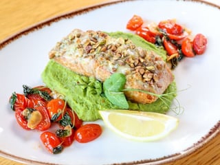 Salmone con Pistacchi