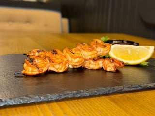 Креветки на грилі