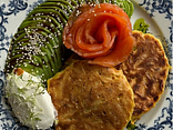 Дранік з лососем