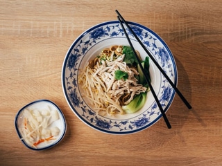 #18 Shredded Chicken Noodles with Scallion Oil