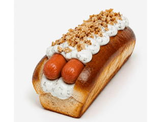 Double Dog Brioche Blue Cheese