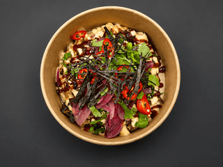 6. BBQ Beef Bulgogi a Okonomiaki Japonská placka
