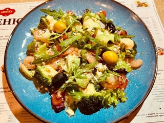 NEW ! Салат з Креветками під соусом Цезар ( Lite ) ! 