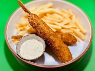 Нове та Цікаве ! Crispy ( хрусткий ) Corn Dog !