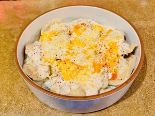 NEW ! Вареники з картоплею під гарячим сирним соусом ! 